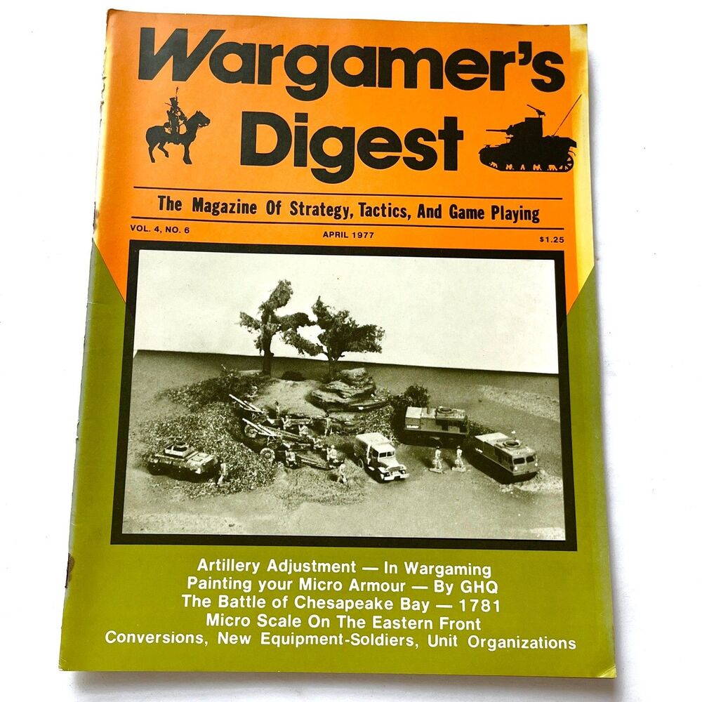 Wargamer's Digest Strategy Tactics & Gaming Vintage April 1977 VOL. 4 NO. 6
